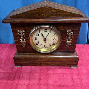 Antique Seth Thomas DingDong  Adamantine Clock . Works But  NeedsAdjusting & Key